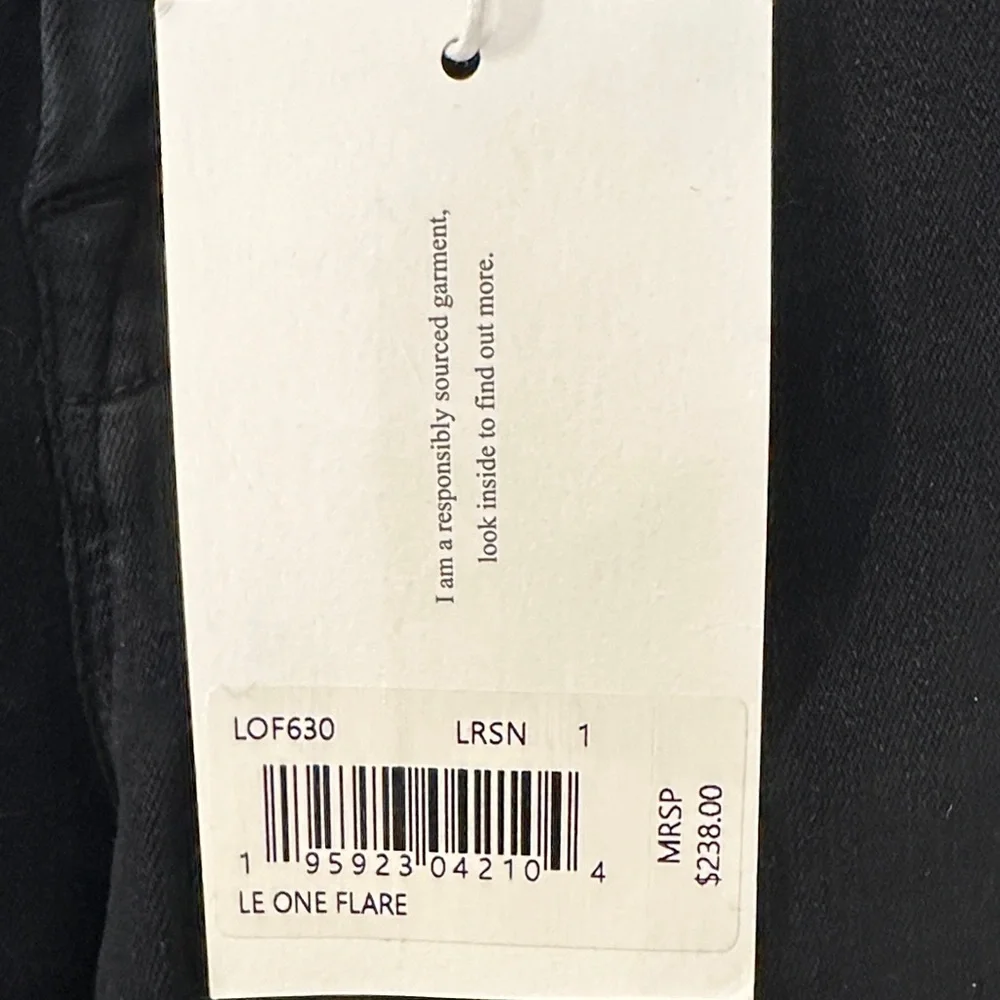 Frame Denim Black Flare Jeans - Picture 4 of 5